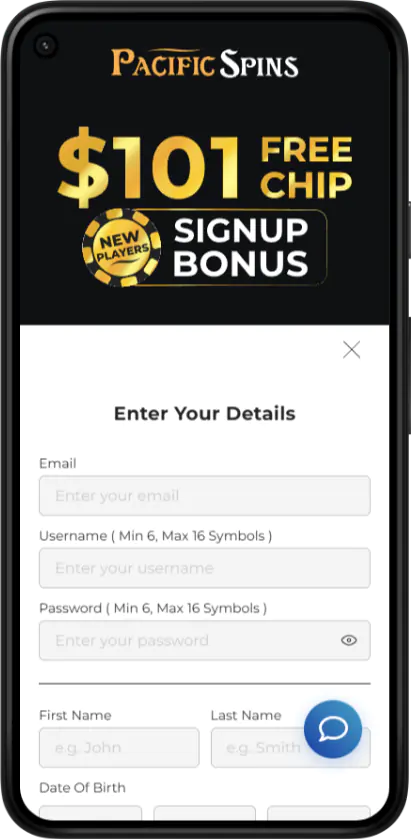 Pacific Spins Registration App