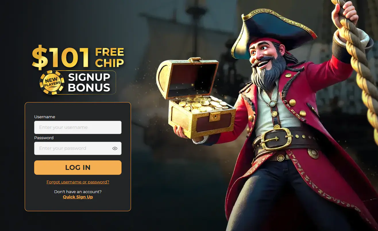 Pacific Spins Signup Bonus